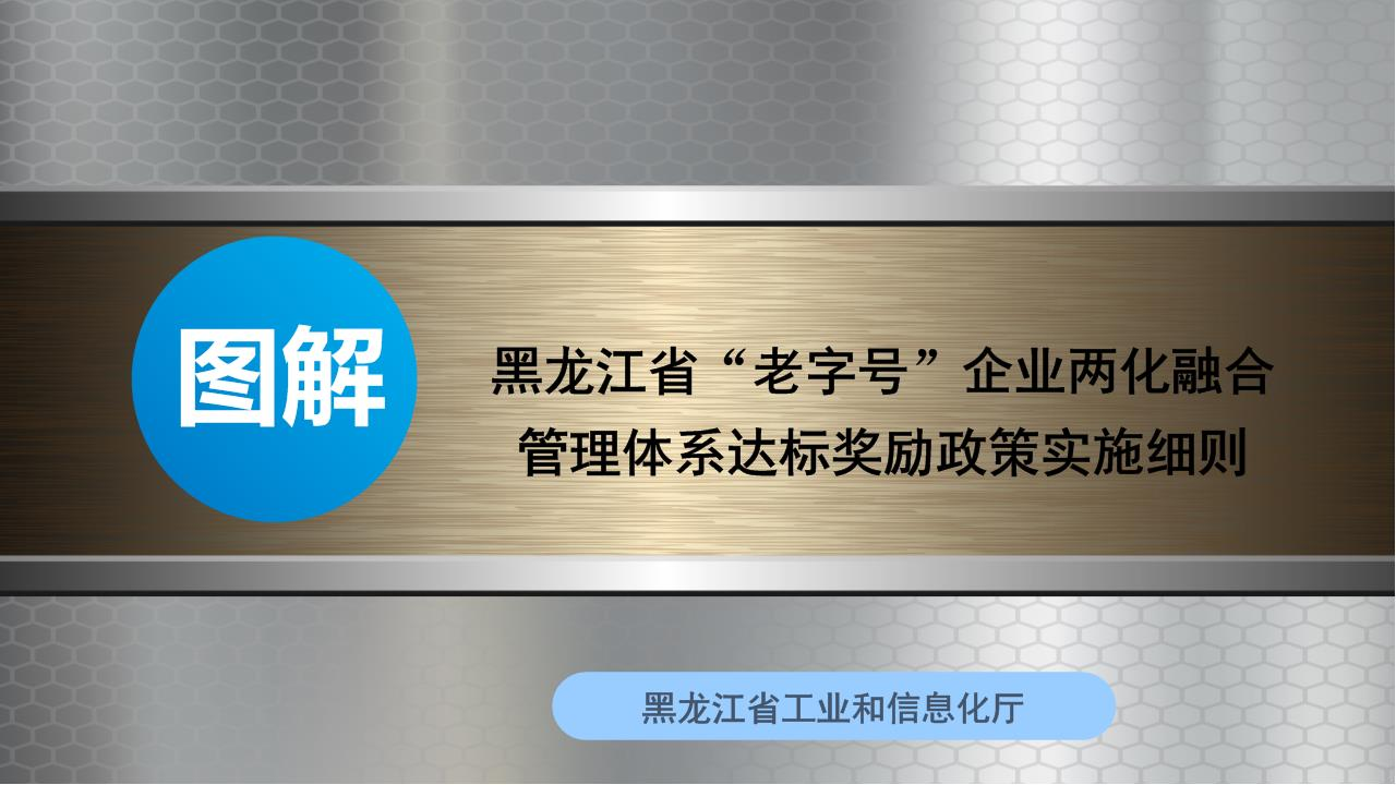 《黑龙江省“老字号”企业两化融合管理体系达标奖励政策实施细则》及政策解读